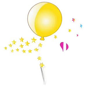 Happy Yellow Balloon PNG Omp