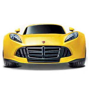 Happy Yellow Car Cartoon PNG Hpm14 PNG