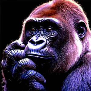 Harambe Peaceful Gorilla PNG Qjy79 PNG