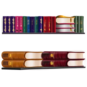 Hardcover Books Shelf PNG Err47 PNG