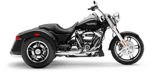 Harley Davidson Black Cruiser Bike PNG image