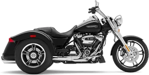 Harley Davidson Black Motorcycle PNG image