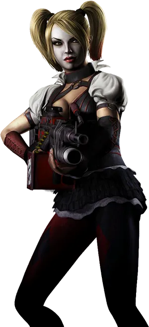 Harley Quinn Animated Character Pose