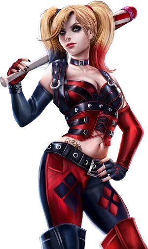 Harley Quinn Animated Character Pose