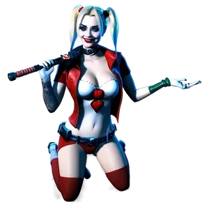 Harley Quinn Arkham Asylum Videogame PNG 95
