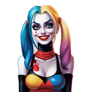 Harley Quinn Cartoon Style PNG 05212024 PNG