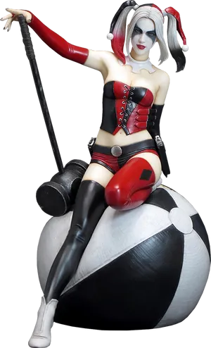 Harley Quinn Classic Costume Figure PNG image