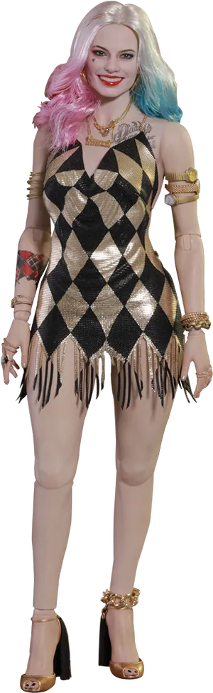Harley Quinn Classic Costume PNG image