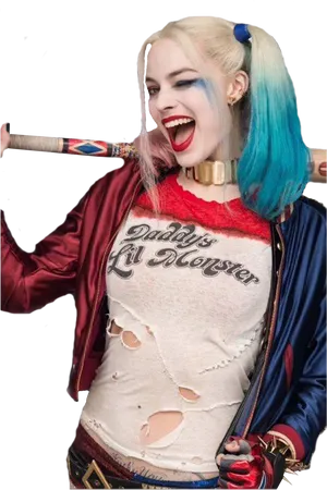 Harley Quinn Classic Pose PNG image
