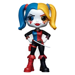 Harley Quinn Funko Pop Style Png 5 PNG image