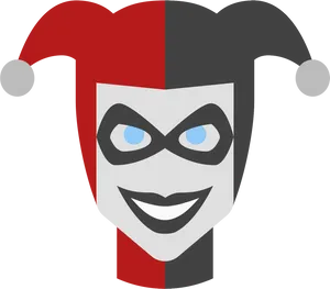 Harley Quinn Iconic Mask PNG image