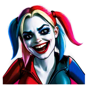 Harley Quinn Laughing Maniacally Png 2 PNG image