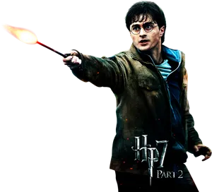 Harry Potter Casting Spell H P7 Part2 PNG image