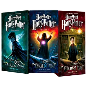 Harry Potter Paperback Editions Png 06272024 PNG image