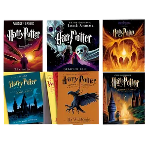 Harry Potter Paperback Editions Png 06272024 PNG image