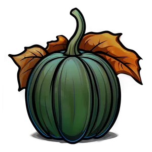 Harvest Pumpkin Outline Scene PNG Dlq21 PNG