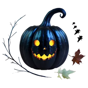 Haunted Black Pumpkin Png Stc88 PNG image