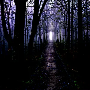 Haunted Forest Path PNG 06202024