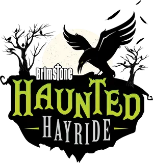 Haunted Hayride Event Graphic PNG image