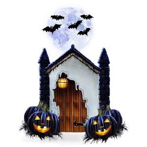 Haunted House Decorations Png 06212024 PNG image