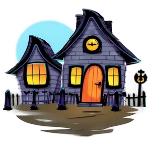 Haunted House Halloween Cartoon PNG 66 PNG