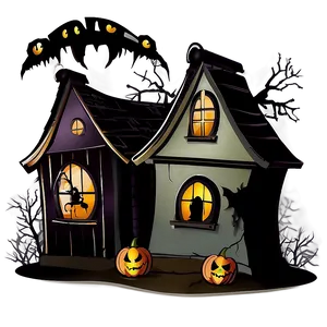 Haunted House Halloween Png 04292024 PNG image