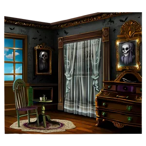 Haunted House Interior Room PNG Xaa82