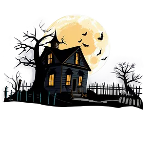 Haunted House Png 05262024 PNG image