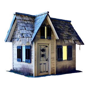 Haunted House With Creepy Eyes PNG 05242024 PNG