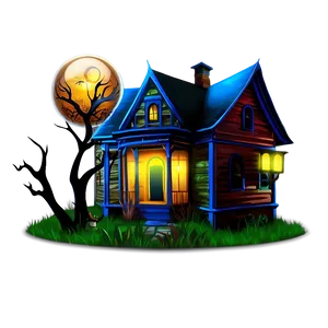 Haunted House With Mystic Orbs PNG 69 PNG