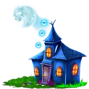 Haunted House With Mystic Orbs PNG Ycq63 PNG