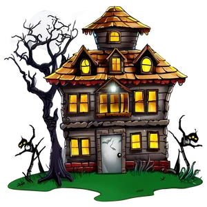 Haunted House With Zombies PNG Rkk38 PNG