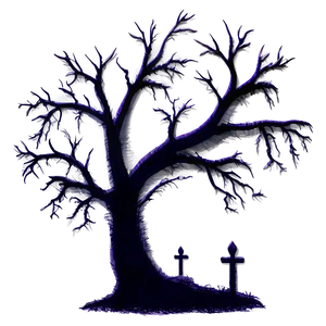 Haunted Tree Silhouette Png Puo98 PNG image