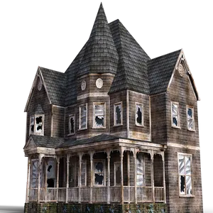 Haunted_ Victorian_ House PNG image