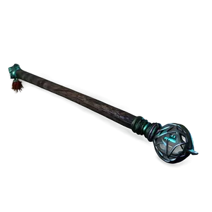 Haunting Dark Magic Staff Png 24 PNG image