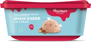 Havmor Shahi Kheer Ice Cream Packaging PNG