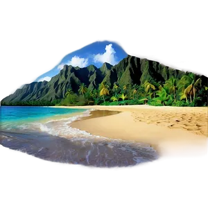 Hawaiian Islands Beach Paradise Png Fsx81 PNG image