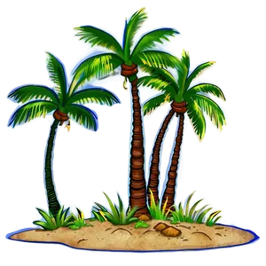 Hawaiian Islands Coconut Palms Png 58 PNG image