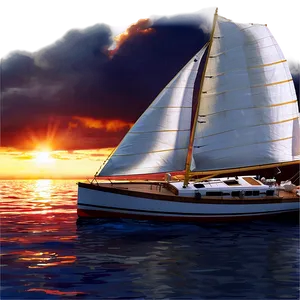 Hawaiian Islands Sunset Sail Png 06212024 PNG image