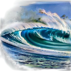 Hawaiian Islands Surfing Waves Png 94 PNG image