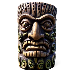 Hawaiian Islands Tiki Statues PNG 06212024
