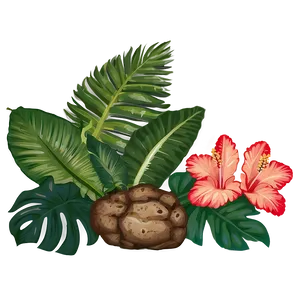 Hawaiian Islands Tropical Flora Png Hqm18 PNG image