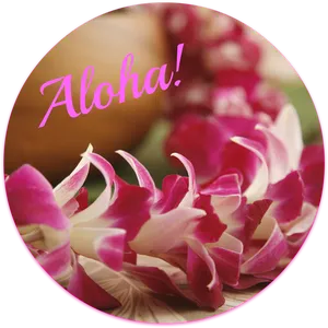 Hawaiian Lei Greeting Aloha PNG image