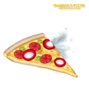 Hawaiian Pizza Cartoon PNG 06272024