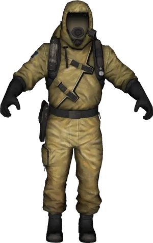 Hazmat_ Suit_ Figure_ Isolated