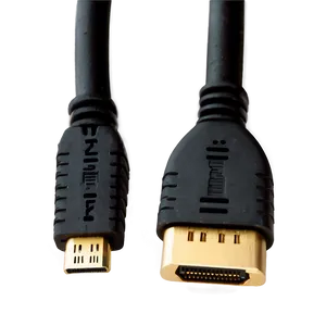 Hdmi Cable With Ferrite Cores Png 06292024 PNG image