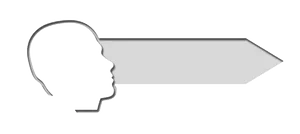 Head Profile Arrow Silhouette