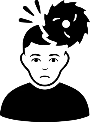 Headache Symptom Representation PNG image
