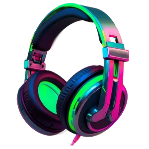 Headphones Green Neon Png 05042024 PNG image