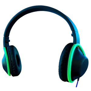 Headphones Green Neon Png 05042024 PNG image